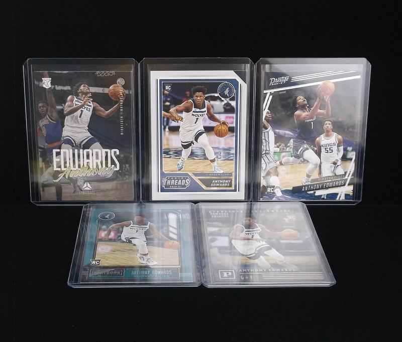 5x 2020 Panini Anthony Edwards RC Card Lot T Wolves HOT (1 of 2)
