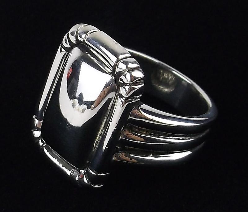Bayanihan Mint Heavy Sterling Silver Ring 6.5 Thick (1 of 3)