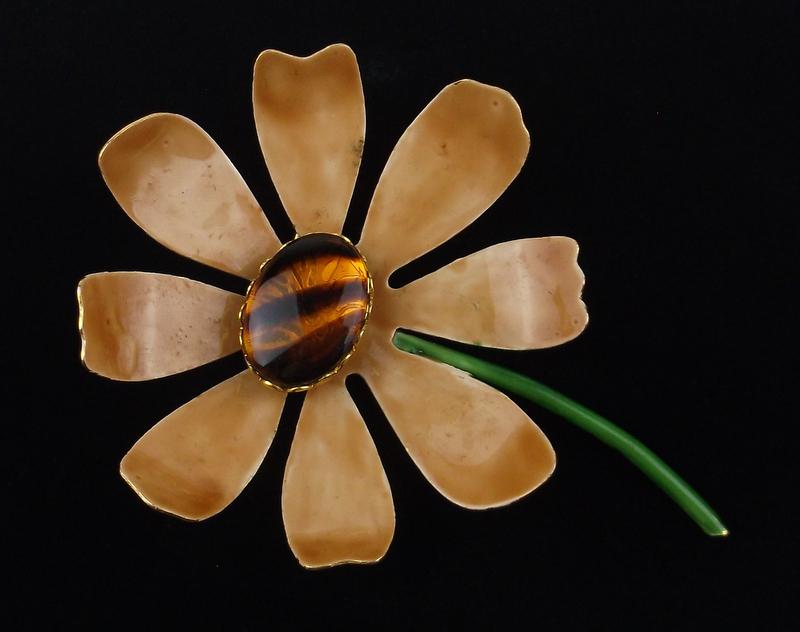 Stunning Vintage Original By Robert Brooch Flower (1 of 3)