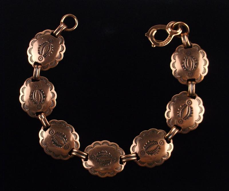 Mint Vintage 1960s Navajo Copper Bracelet 7.5" (1 of 4)