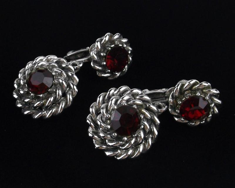 Mint Vintage 1950s Coro Craft Rhinestone Earrings: Mint Condition, In Like New Condition, Perfect