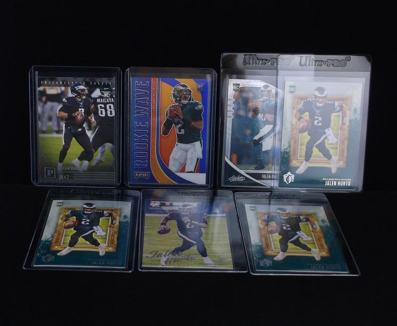 2020 Jalen Hurts Prizm Playoff RC Card Lot Eagles HOT (1 of 5)
