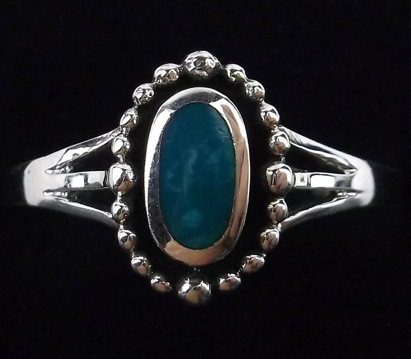 New Sterling Silver Turquoise Ring Size 8.5 (1 of 2)