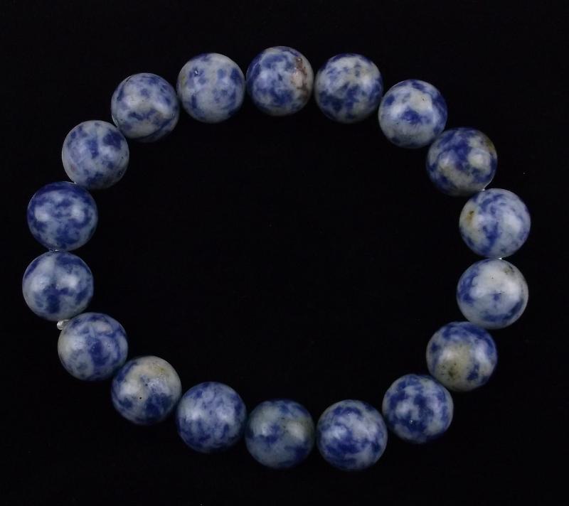 New Healing Genuine Blue Spot Jasper Bracelet: new condition
