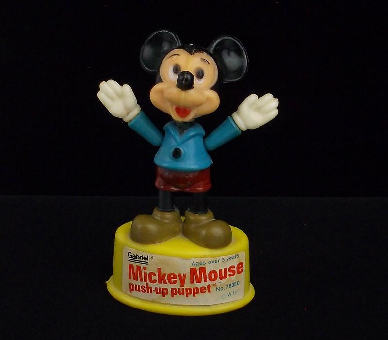 Vint 1977 Gabriel Disney Mickey Mouse Push Puppets (1 of 3)