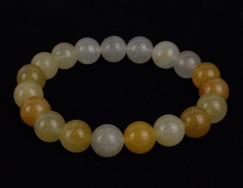 New Healing Genuine Golden Jade Bracelet 10mm (1 of 2)