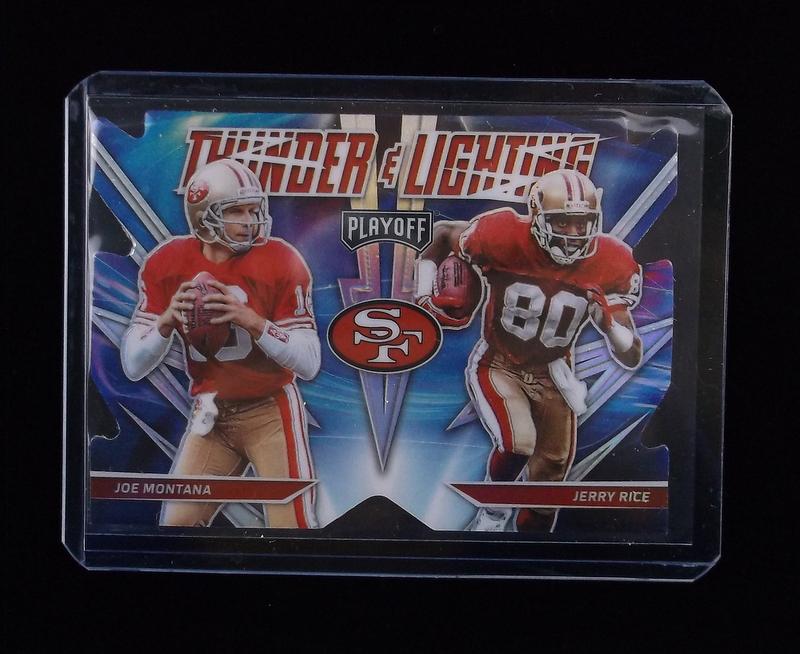 2021 Playoff Joe Montana Jerry Rice Prizm Die Cut (1 of 2)