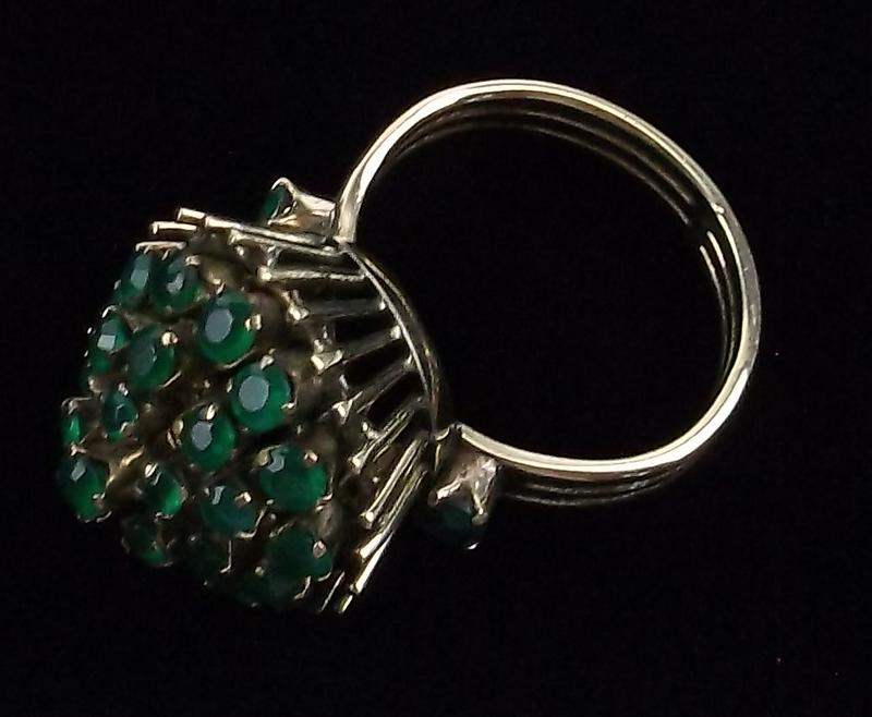 Mint Vintage 1940s 14kt Gold Emerald Empress Ring 6.5 (1 of 6)