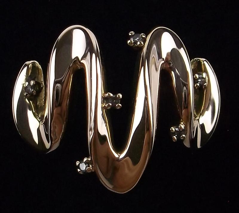 Gorgeous 14kt Rose Gold Diamond Ring Size 6 (1 of 3)