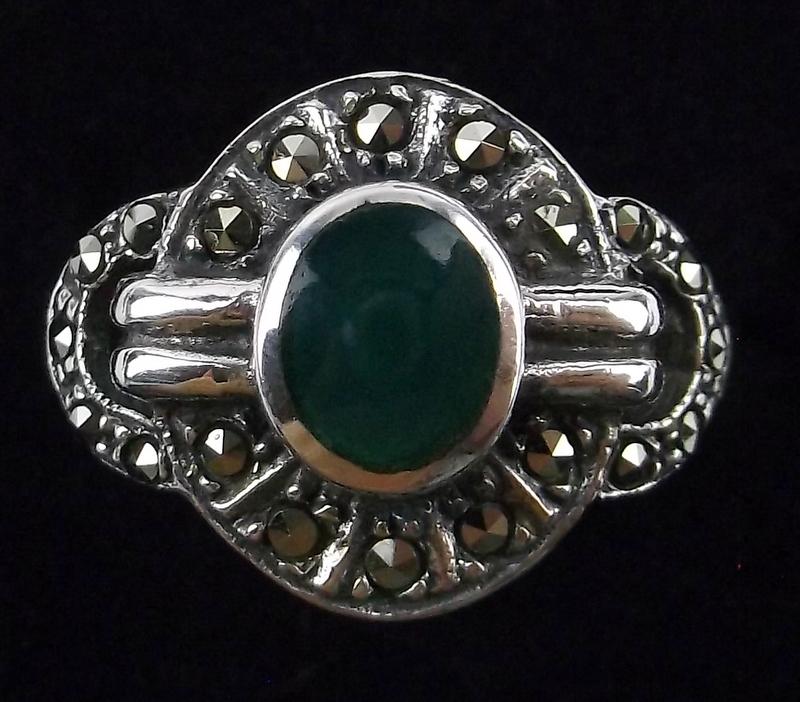 Mint Vintage Sterling Silver Turquoise Ring 6 (1 of 2)