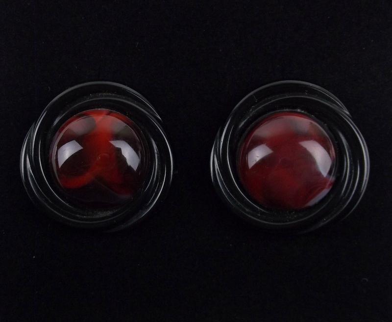 Huge Mint Vintage 1950s Bakelite Earrings: Mint Condition, In Like New Condition, Perfect
