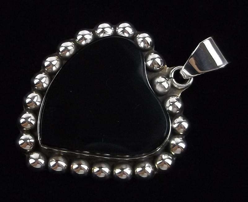 Big Mint Vint Taxco Sterling Silver Heart Pendant Heavy: Guaranteed Solid 925 Sterling Silver, in Excellent Condition