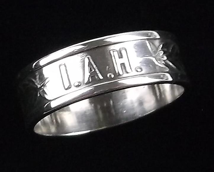 Mint Vintage 1910s Sterling Silver Band Ring 4.5 (1 of 3)