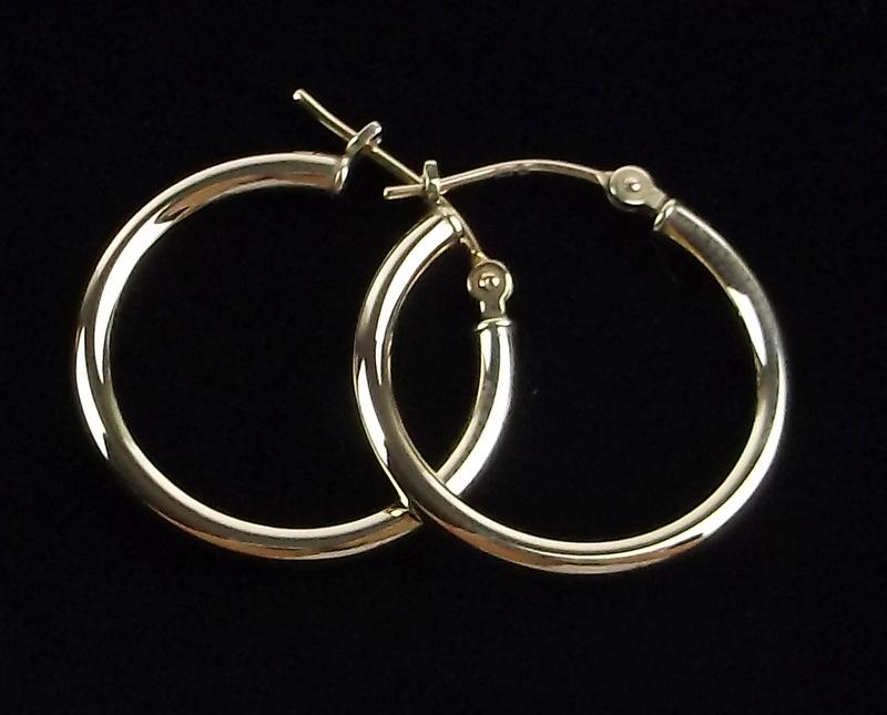 Mint Vintage 14kt Gold Hoop Earrings (1 of 2)