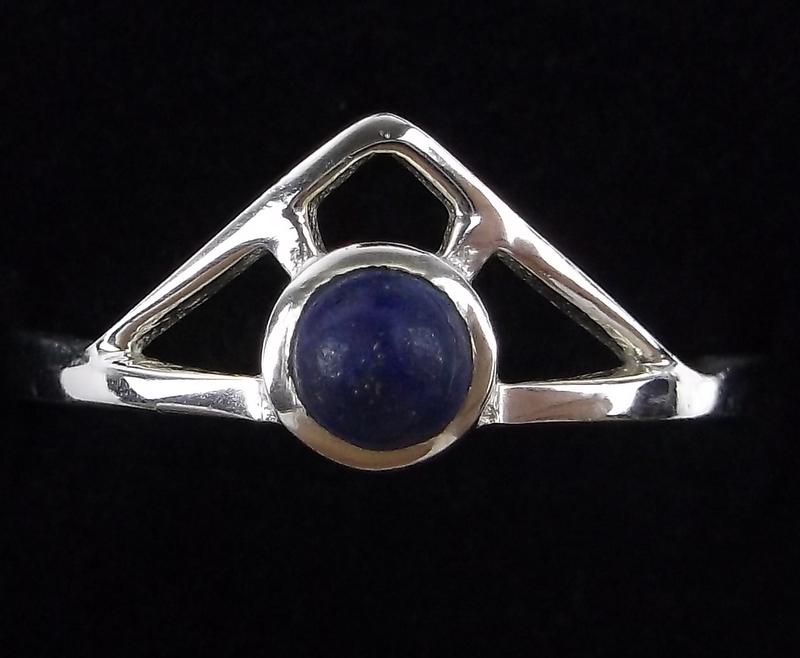 New Sterling Silver Lapis Ring Size 8 (1 of 2)
