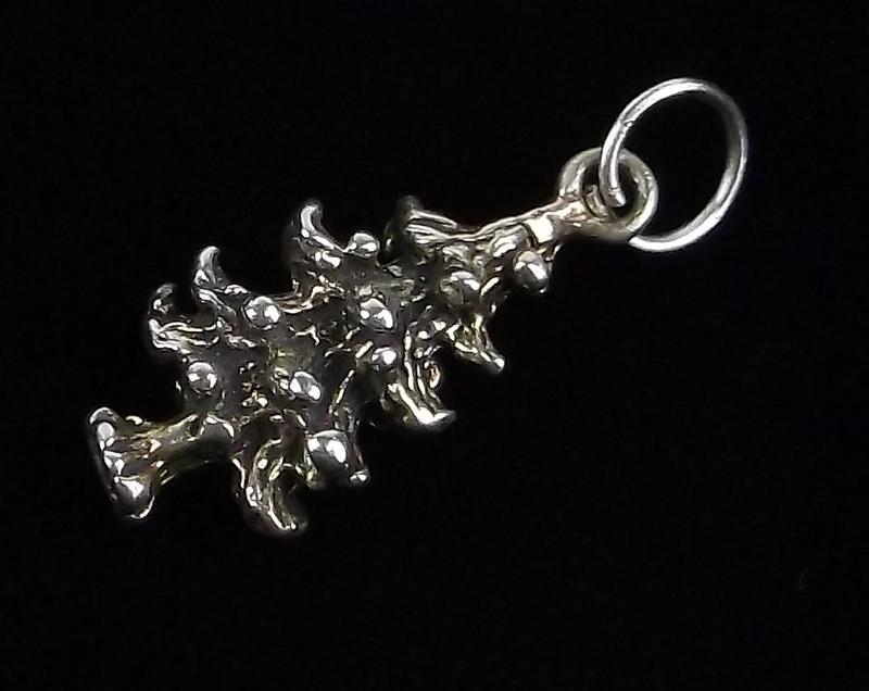 Mint Vintage Sterling Silver Christmas Tree Pendant (1 of 1)