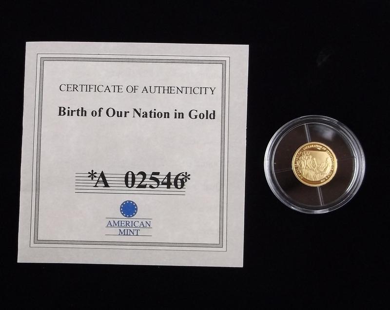 New 14kt Gold US Constitution Coin (1 of 2)