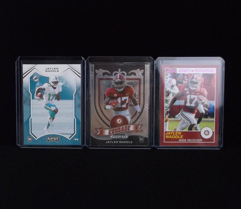 2021 Panini Prizm Jaylen Waddle RC Card Lot Dolphins HOT (1 of 3)
