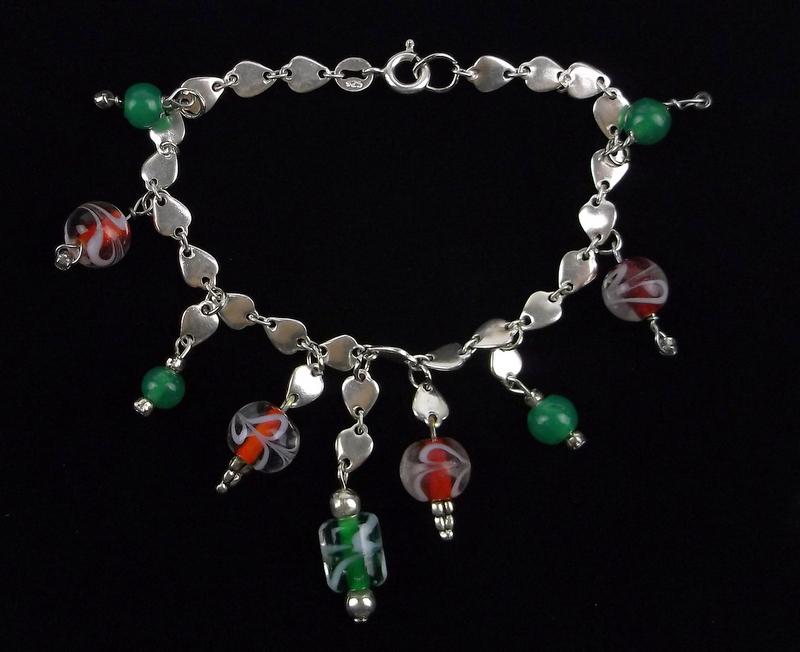 Mint Vintage Sterling Silver Christmas Charm Bracelet 7" (1 of 2)
