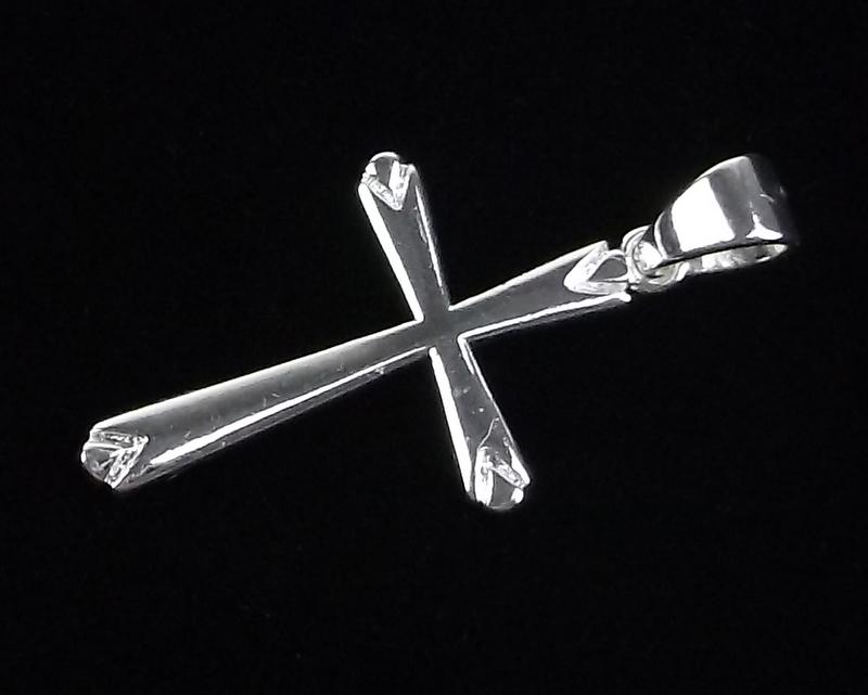 New Sterling Silver Cross Pendant (1 of 2)