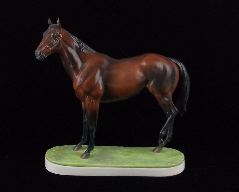 RARE Mint 1974 Royal Worcester Mill Reef Horse Sculpture: A Rare Mint Condition (Absolutely Perfect Like New) Vintage 1974 Royal Worcester Mill Reef Champion Race Horse Bone China Sculpture. Stunning