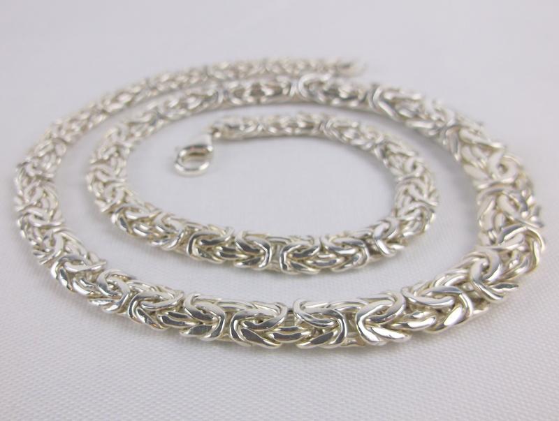 Mint Vintage Heavy Sterling Silver Chain Necklace 19" (1 of 3)