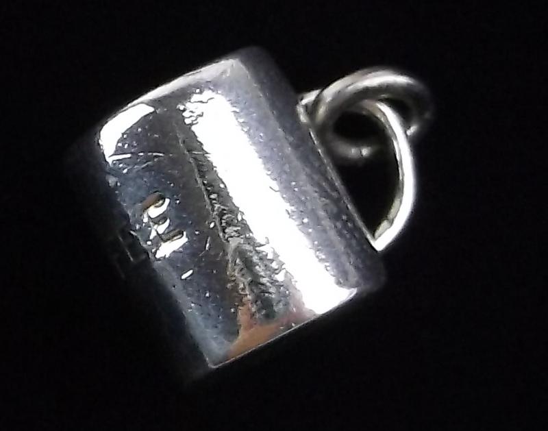 Mint Vintage Sterling Silver Coffee Cup Pendant (1 of 3)