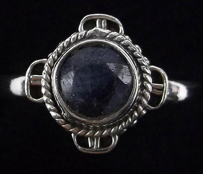 New Bali Sterling Silver Sapphire Ring Size 6 (1 of 2)
