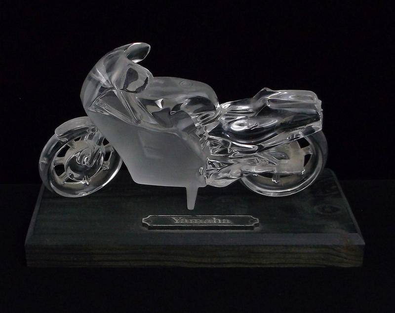 Mint Vintage Hof Bauer W Germany Crystal Motorcycle (1 of 4)