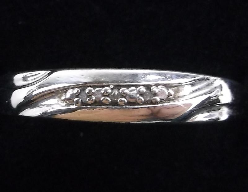 Mint Vintage Sterling Silver Diamond Ring Size 6: Guaranteed Solid 925 Sterling Silver, in Excellent Condition