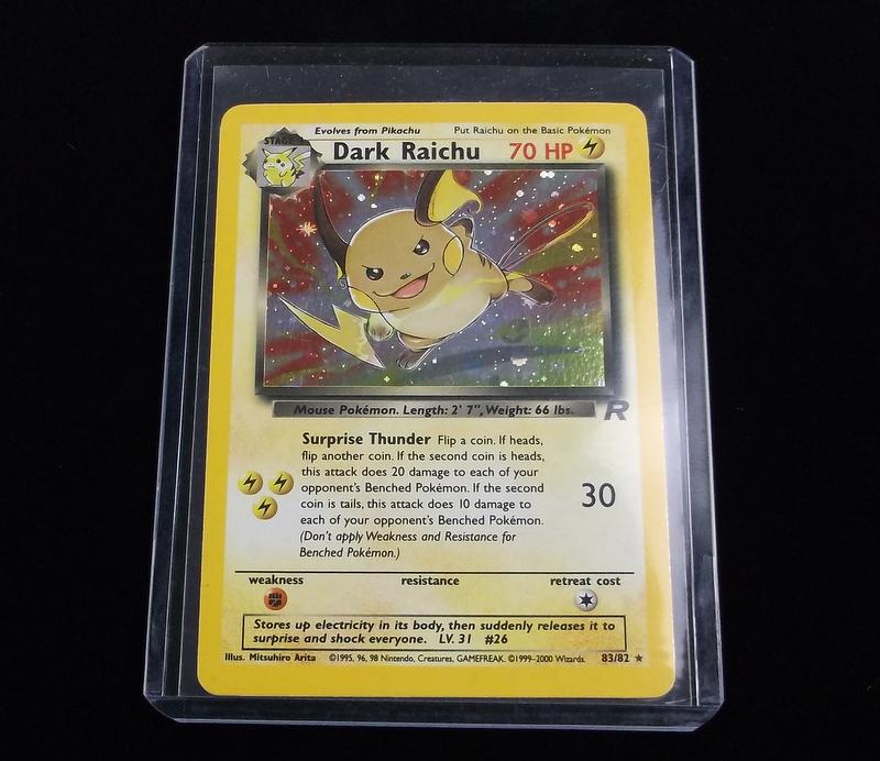 Vintage 2000 Pokemon Dark Raichu SECRET Rare Holo (1 of 2)