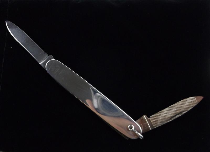 Stunning Vint 1950s Schrade Sterling Silver Knife: Guaranteed Solid 925 Sterling Silver, in Excellent Condition