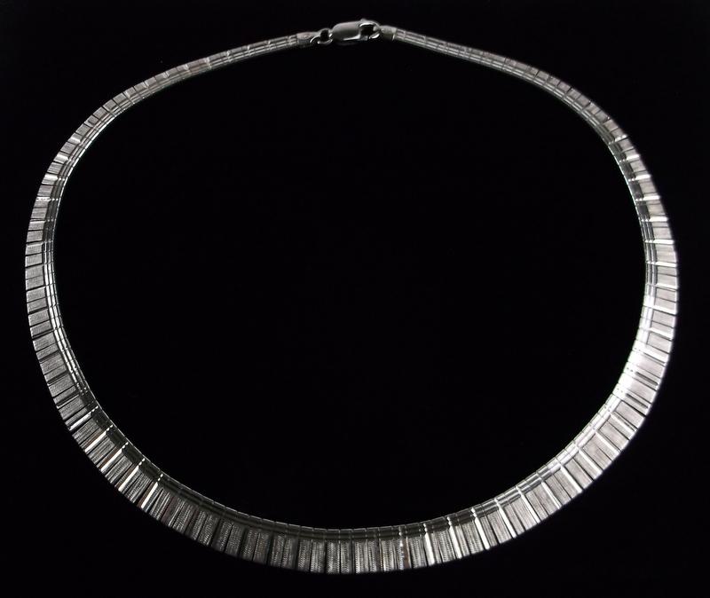 Mint Vint Heavy Sterling Silver Chain Necklace 17" (1 of 4)