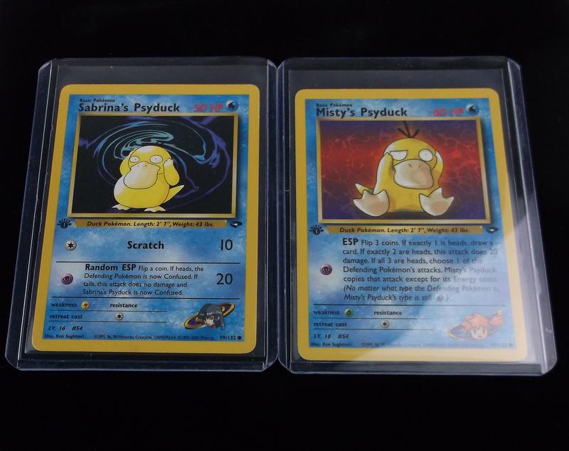 Vintage 2000 Pokemon Psyduck 1st Edition Cards (1 of 3)