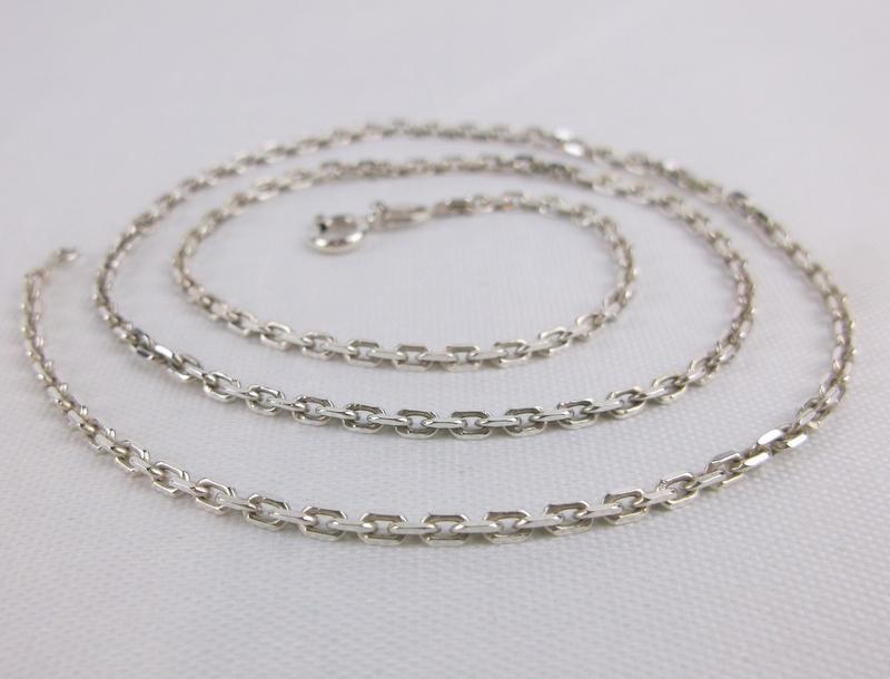 Mint Vint Heavy Sterling Silver Chain Necklace 18" Thick (1 of 2)