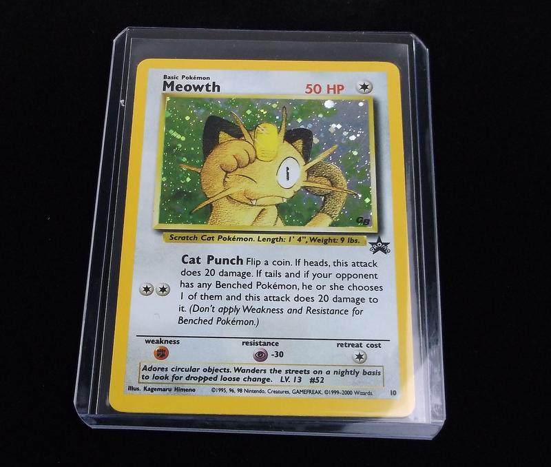 Vintage 2000 Pokemon Meowth Promo Rare Holo Card (1 of 2)