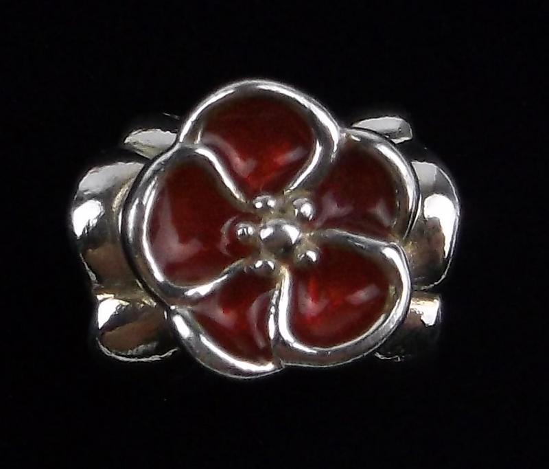 Mint Genuine Pandora Sterling Silver Flower Charm bead (1 of 2)