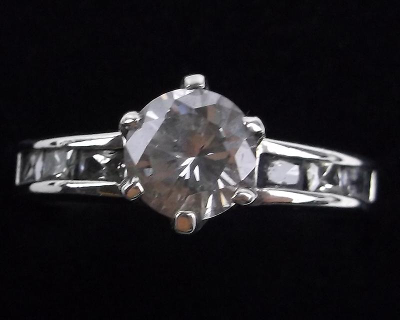 Mint Vintage Thick Sterling Silver Engagement Ring 8 (1 of 2)