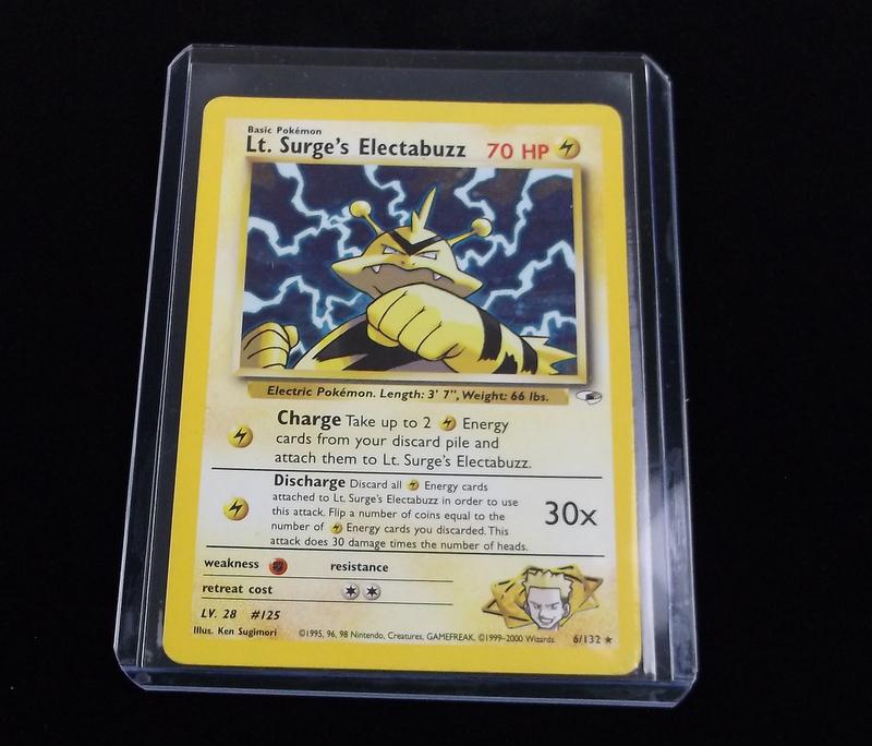 Vint 2000 Pokemon Lt Surges Electabuzz Rare Holo (1 of 2)