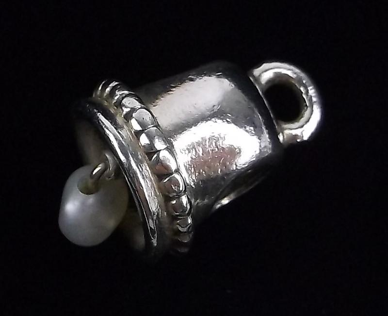 Mint Genuine Pandora Sterling Silver Bell Charm Bead: a Genuine Pandora Solid Sterling Silver Charm Bead in Mint Condition. Guaranteed Authentic!