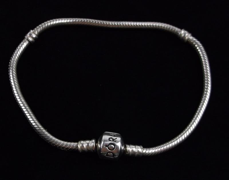 Mint Genuine Pandora Sterling Silver Bracelet 9" Thick: Guaranteed Solid 925 Sterling Silver, in Excellent Condition