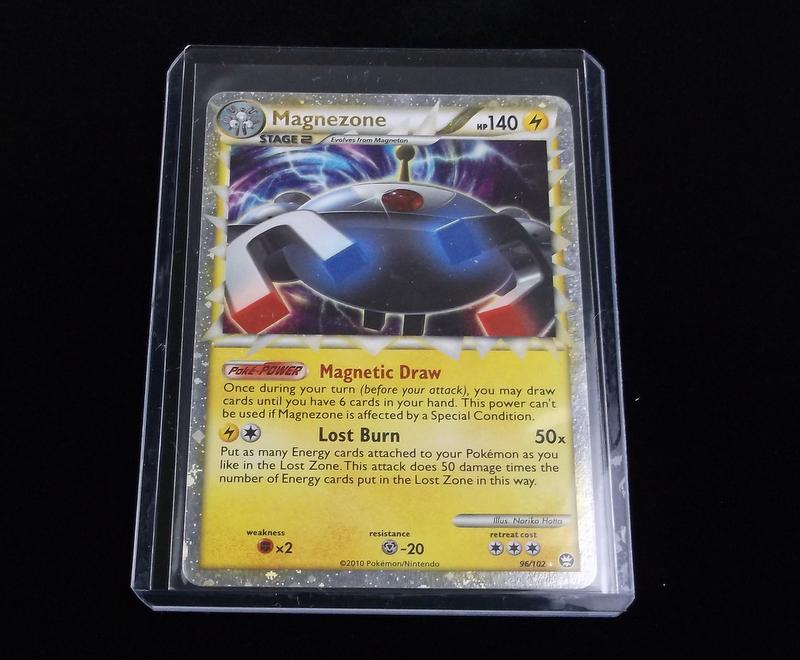 2010 Pokemon Magnezone Poke Power Rare Holo Card: A Vintage Pokemon Original Card in Top Loader and penny sleeve