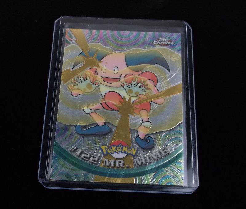 Vintage 2000 Topps Chrome Pokemon Mr Mime Card (1 of 2)