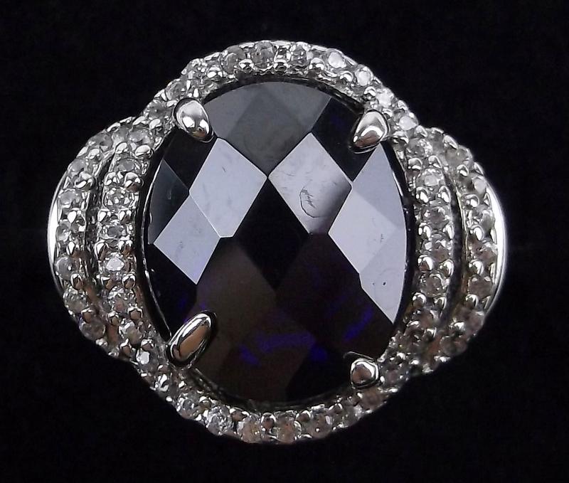 New Sterling Silver Designer Tanzanite Ring 7 (1 of 3)