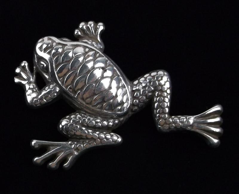 Stunning Vintage Brighton Frog Brooch: excellent condition