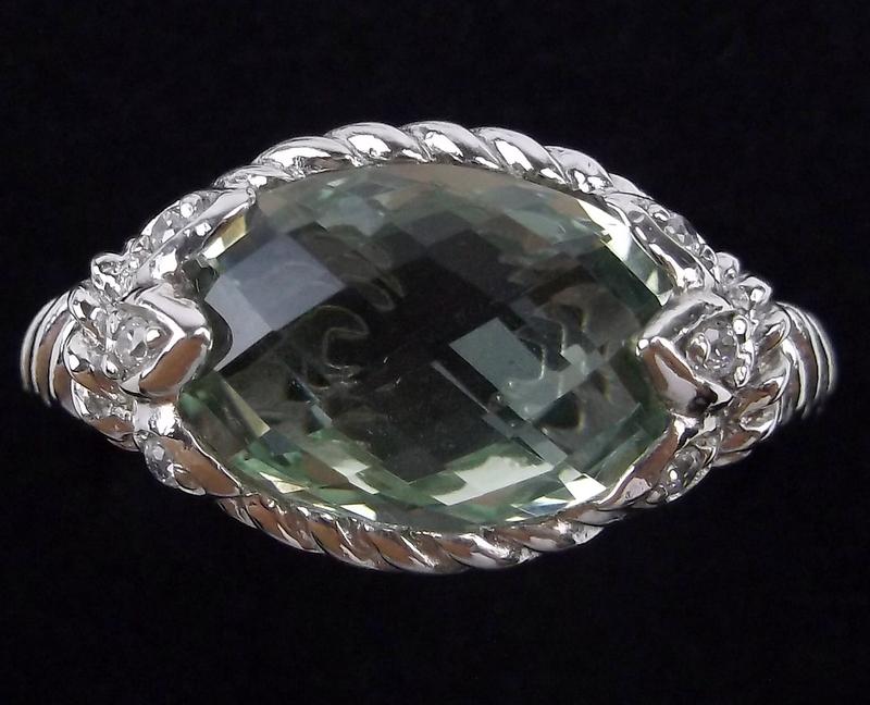 New Judith Ripka Sterling Silver Aquamarine Ring 9 (1 of 4)