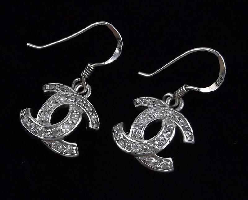 Mint Vintage Sterling Silver Drop Earrings (1 of 2)