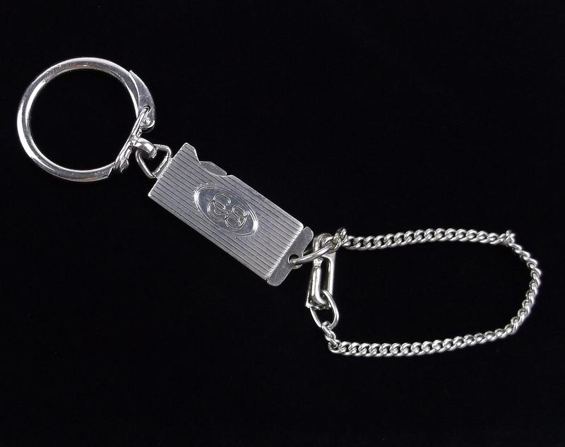 Mint Vint 1960s Heavy Sterling Silver Keychain Holder: Guaranteed Solid 925 Sterling Silver, in Excellent Condition