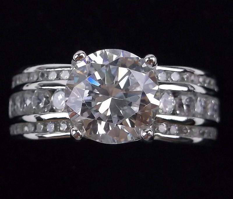New Big Thick Designer Sterling Engagement Ring 6 (1 of 4)