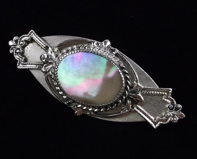 Mint Vintage 1950s Abalone Brooch Whiting Davis? (1 of 3)